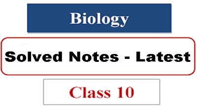Punjab Board Class 10th Biology Questions & Answers & MCQS Solve PDF Files