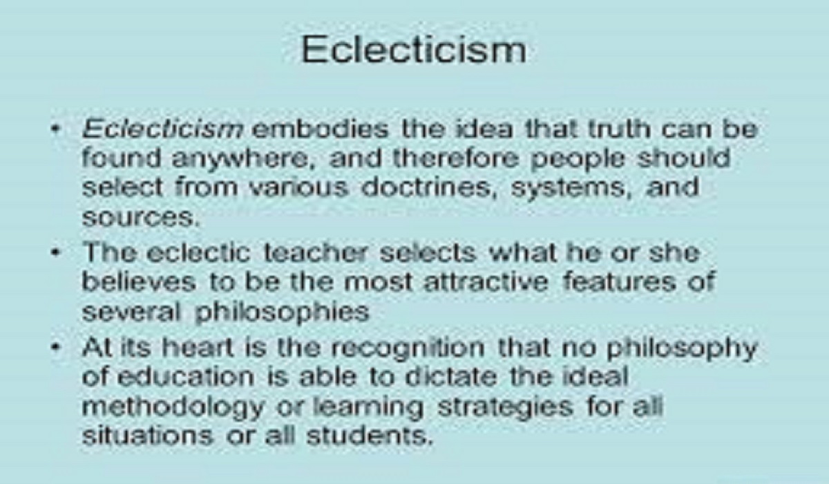 Eclecticism