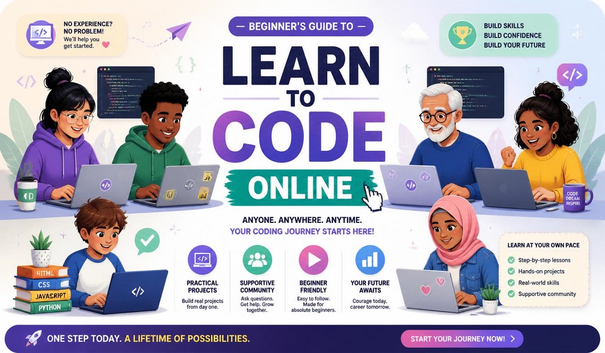 Code Your Future: The Ultimate Learn To Code Online For Beginner's Guide in 2026