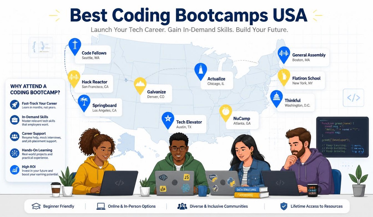 Best Coding Bootcamps USA for Pakistani Students - Latest