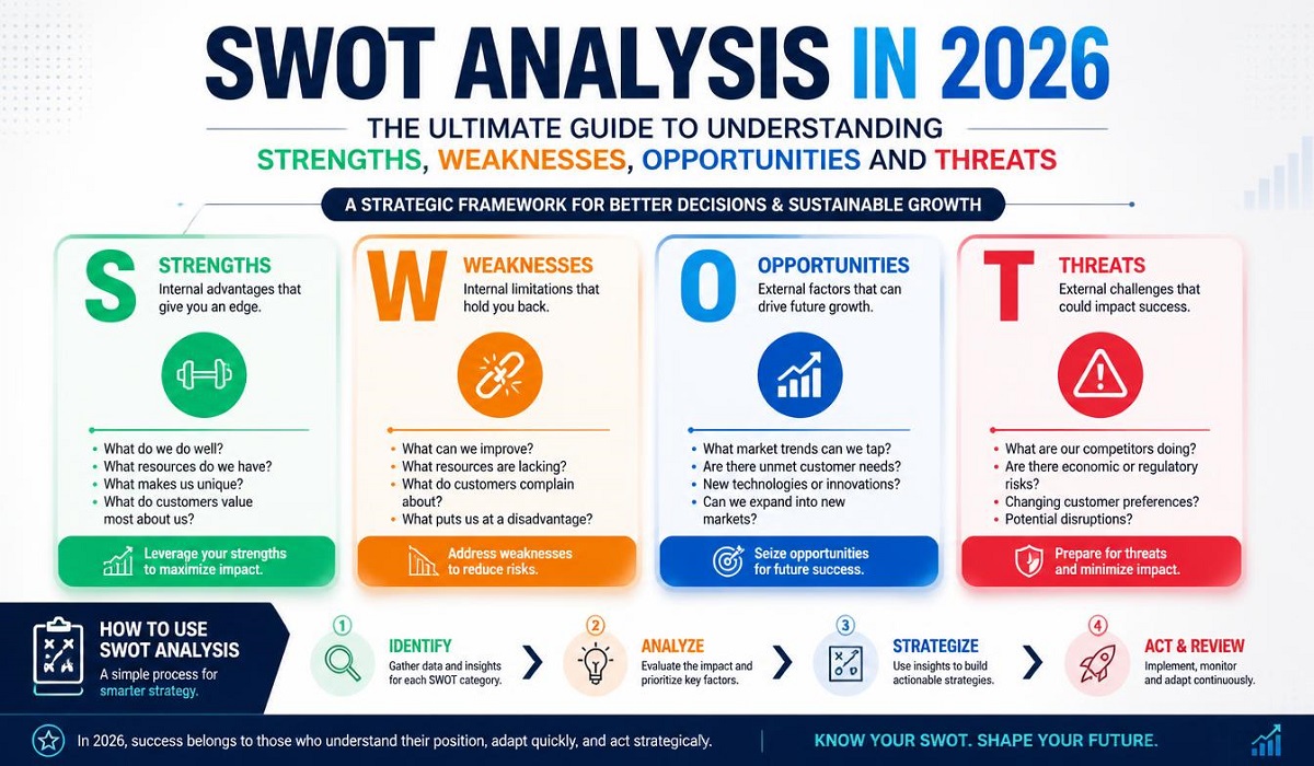 SWOT Analysis in 2026: The Ultimate Guide to Understanding Strengths, Weaknesses, Opportunities and Threat