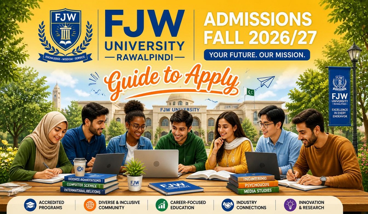 FJW University Rawalpindi Admissions Fall 2026/27: Guide to Apply...