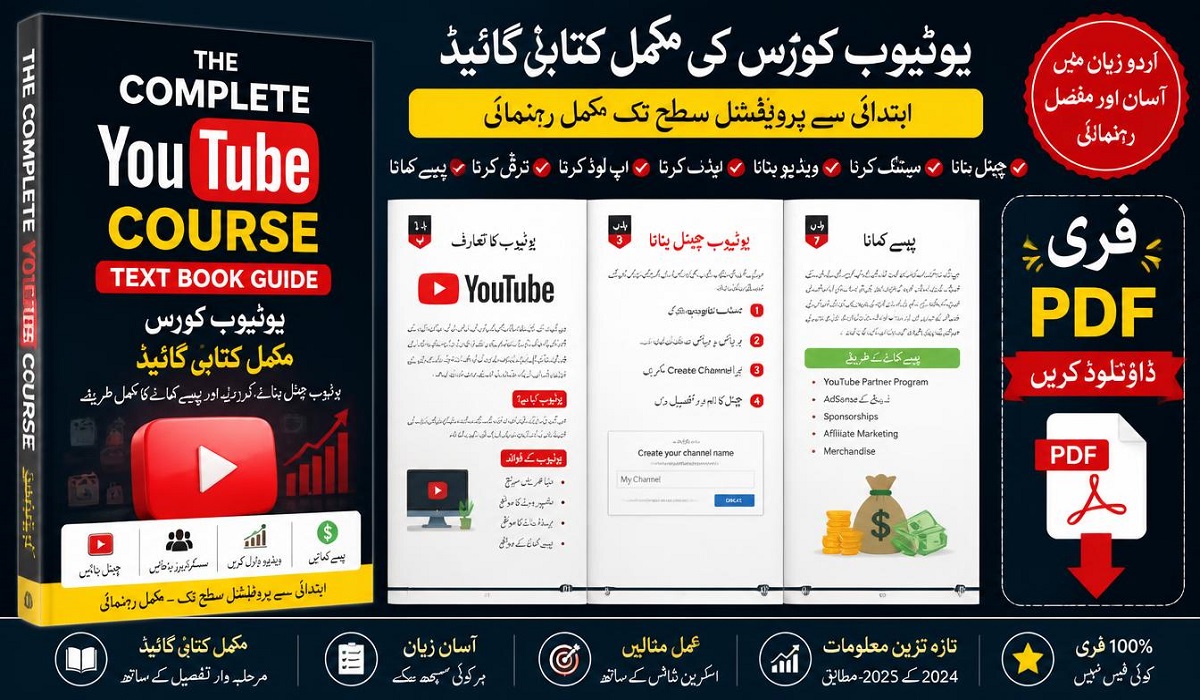 The Complete YouTube Course Text Book Guide: Free PDF Download in Urdu - Latest 2026